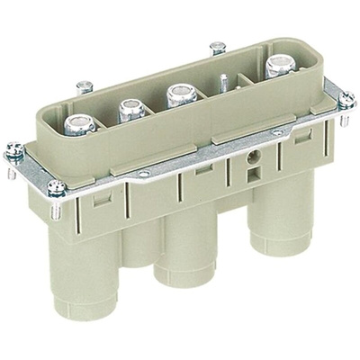 HARTING Heavy Duty Power Connector Insert, 200A, Male, HAN K, High Current Connectors Series, 3 Contacts