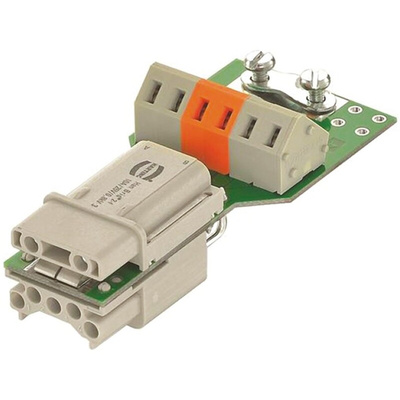 HARTING Heavy Duty Power Connector Insert, 10A, Female, HAN Brid Series, 6 Contacts