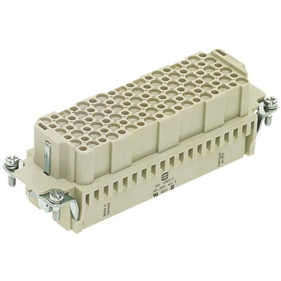 HARTING Heavy Duty Power Connector Insert, 10A, Female, Han DD Series, 108 Contacts