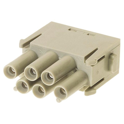 HARTING Heavy Duty Power Connector Module, 16A, Female, Han-Modular Series, 6 Contacts