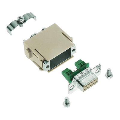 HARTING Heavy Duty Power Connector Module, 5A, Female, Han-Modular Series, 9 Contacts