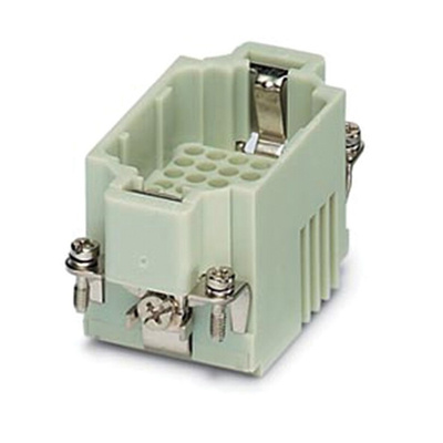 Phoenix Contact Heavy Duty Power Connector Insert, 16A, Male, HC-K 8/24 ESTC Series