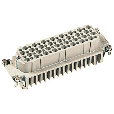 HARTING Heavy Duty Power Connector Insert, 10A, Female, Han D HMC Series, 64 Contacts