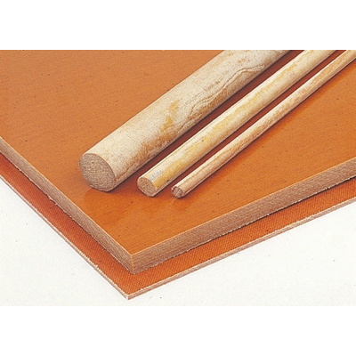 Brown Plastic Sheet, 590mm x 285mm x 0.4mm, Phenolic Resin, Weave Cotton