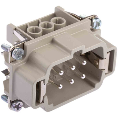 Epic Contact Connector Insert, 6 Way, 16A, Male, H-BE, Cable Mount, 600 V