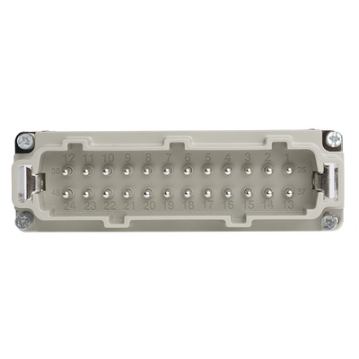 Epic Contact Connector Insert, 24 Way, 16A, Male, H-BE, Cable Mount, 600 V