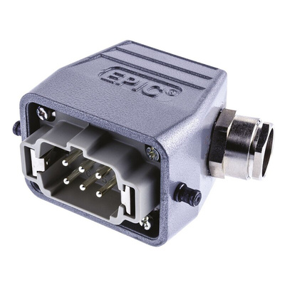 Epic Contact Plug Kit, 6 Way, 16A, Male, H-BE, 440 V