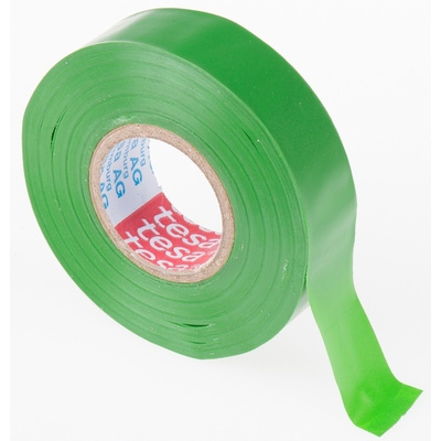 Tesa Tesaflex 53948 Green PVC Electrical Tape, 19mm x 25m