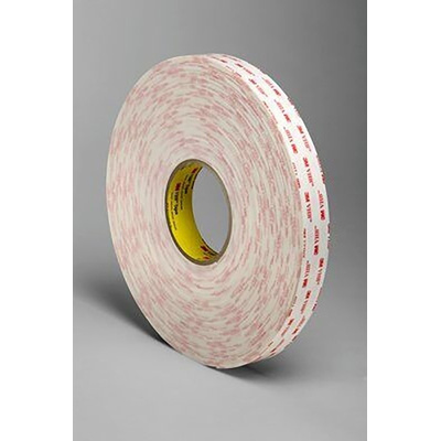 3M 4952, VHB™ White Foam Tape, 19mm x 3m, 1.1mm Thick