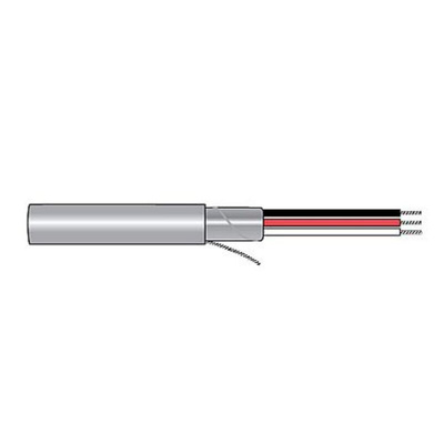 Alpha Wire Multicore Industrial Cable, 2 Cores, 0.81 mm², Screened, 305m, Grey PVC Sheath, 18 AWG