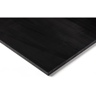 Black Plastic Sheet, 500mm x 500mm x 20mm