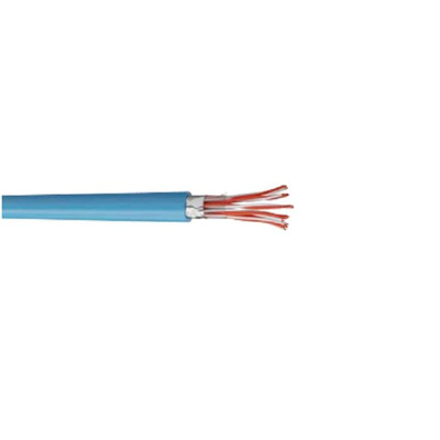 AXINDUS INSTRUM Control Cable, 7 Cores, 0.9 mm, EGSF, Screened, 100m, Blue PVC Sheath