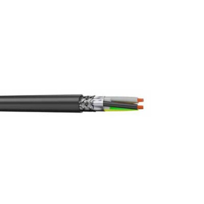 AXINDUS 2XSL Power Cable, 4 Cores, 1.5 mm², Screened, 100m, Black PVC Sheath