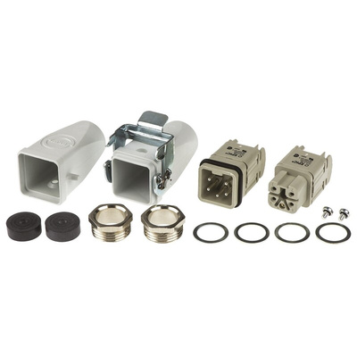 Epic Contact Locking Lever Kit, 4 Way, 10A, Female to Male, H-A 3, H-A 4, 250 V