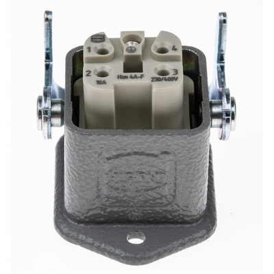 HARTING Coupler Kit, 4 + PE Way, 10A, Female, Han A, 230 → 400 V