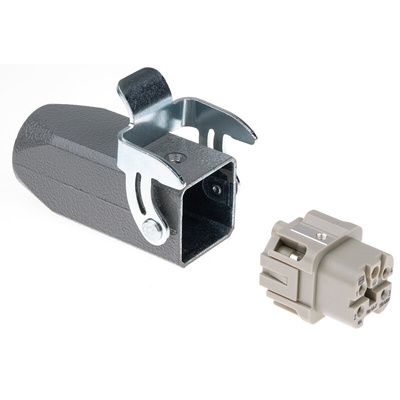 HARTING Panel Kit, 4 + PE Way, 10A, Female, Han A, 230 → 400 V