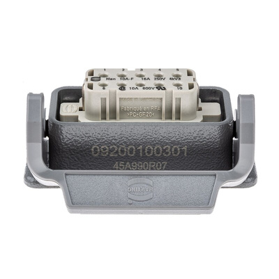 HARTING Surface Kit, 10 + PE Way, 10A, Female, Han A, 230 → 400 V