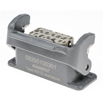 HARTING Surface Kit, 10 + PE Way, 10A, Female, Han A, 230 → 400 V