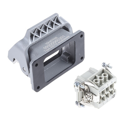 HARTING Coupler Kit, 6 Way, 16A, Female, Han E, 500 V