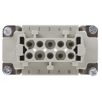 HARTING Coupler Kit, 10 Way, 16A, Female, Han E, 500 V