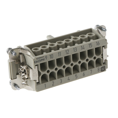 HARTING Coupler Kit, 16 Way, 16A, Female, Han E, 500 V