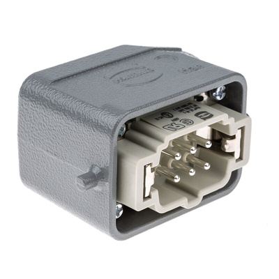 HARTING Panel Kit, 6 Way, 16A, Male, Han E, 500 V