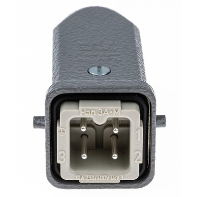 HARTING Connector Set, 3 Way, 10A, Male, Han A, 230 → 400 V