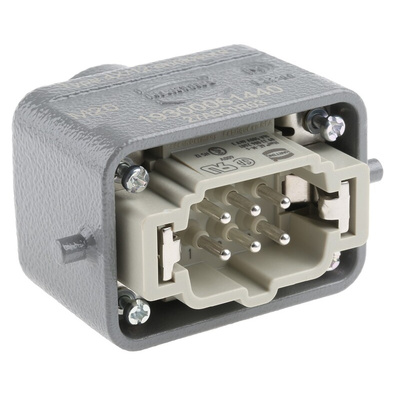 HARTING Connector Set, 6 Way, 16A, Male, Han E, 500 V