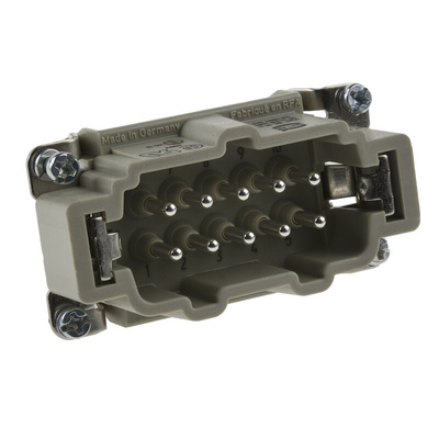 HARTING Connector Set, 10 Way, 16A, Male, Han E, 500 V
