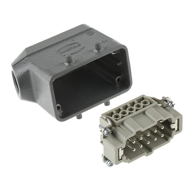 HARTING Connector Set, 10 Way, 16A, Male, Han E, 500 V