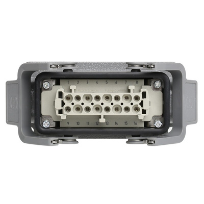 HARTING Connector Set, 16 Way, 16A, Female, Han E, 500 V