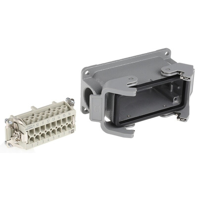 HARTING Connector Set, 16 Way, 16A, Female, Han E, 500 V