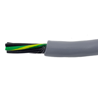 Alpha Wire EcoFlex PUR Control Cable, 5 Cores, 0.15 mm², ECO, Unscreened, 30m, Grey PUR Sheath, 26 AWG