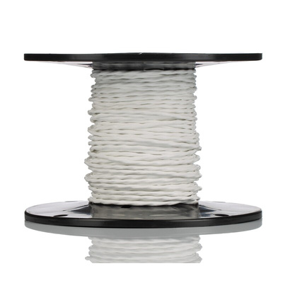 Belden 83317E Control Cable, 2 Cores, DEF STAN, Screened, 30m, White TFE Sheath, 26 AWG