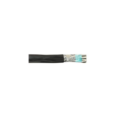 Alpha Wire Control Cable, 2 Cores, 0.33 mm², DEF STAN, Screened, 305m, Grey PVC Sheath, 22 AWG