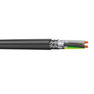 AXINDUS 2XSL Power Cable, 4 Cores, 4 mm², Screened, 100m, Black PVC Sheath