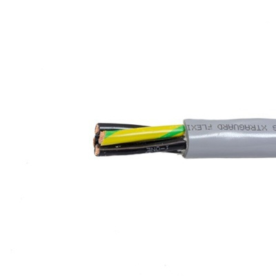 Alpha Wire 65203 Multicore Cable, 3 Cores, 4.38 mm², Unscreened, 100ft, Grey PVC Sheath, 12