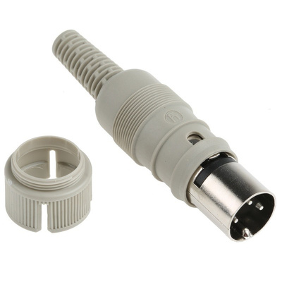 Hirschmann, MAS 3 Pole Din Plug, DIN 41524, 4A, 34 V ac/dc IP30, Screw Lock