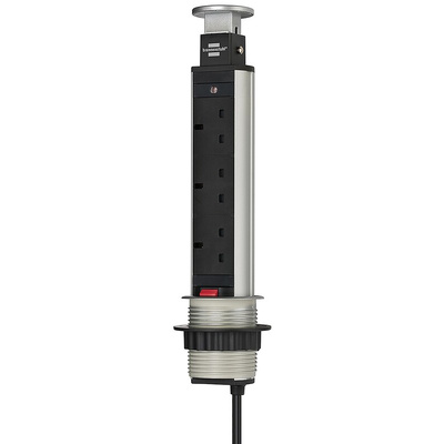 brennenstuhl 2m 3 Socket Type G - British Extension Lead, 250 V ac, IP20