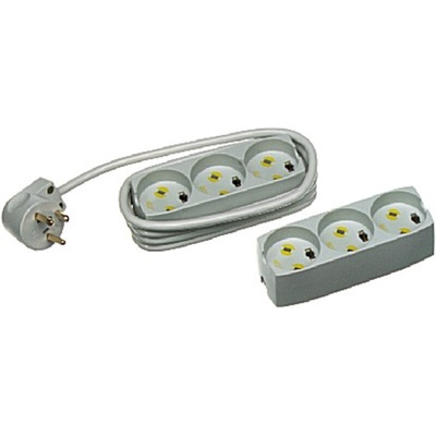 LK 3 Socket Type K - Danish Trailing Socket, 250 V