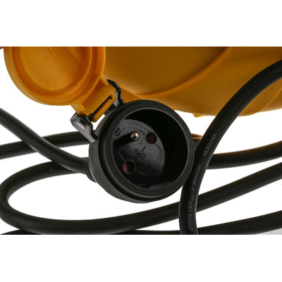 RS PRO 10m 1 Socket NF Cable Reel, 230 V ac