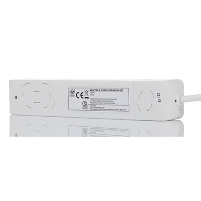 RS PRO 1.5m 4 Socket Schuko Extension Lead, 250 V, IP20
