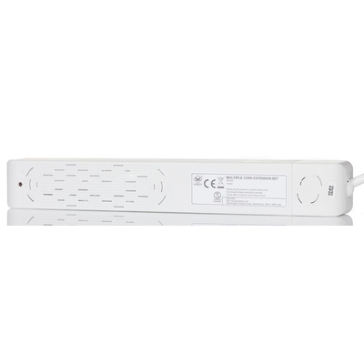RS PRO 2m 6 Socket Schuko Socket, 250 V, IP20