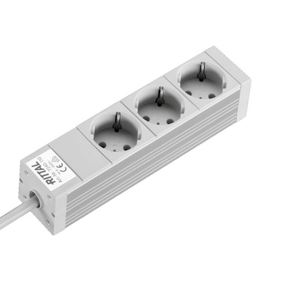 Rittal 3 Socket Trailing Socket, 250 V