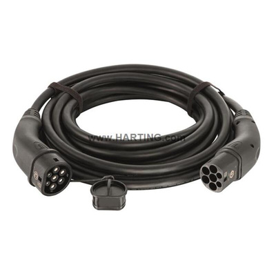HARTING 32 A Mode 3, Type 2 to Type 2, EV Charging Cable 5m