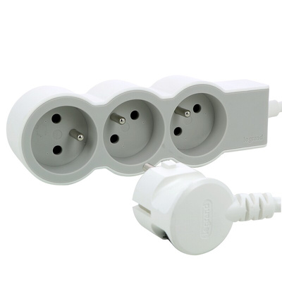 Legrand 1.5m 3 Socket Type E - French Extension Lead