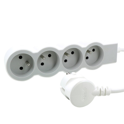 Legrand 1.5m 4 Socket Type E - French Extension Lead