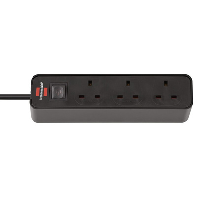 brennenstuhl 3m 3 Socket Type G - British Extension Lead