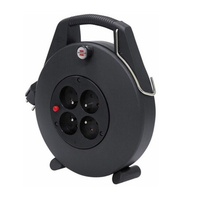 brennenstuhl 10m 4 Socket Type E - French Extension Reel, 230 V, IP20