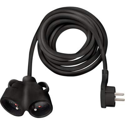 brennenstuhl 2m 2 Socket Type E - French Extension Lead, 230 V, IP20